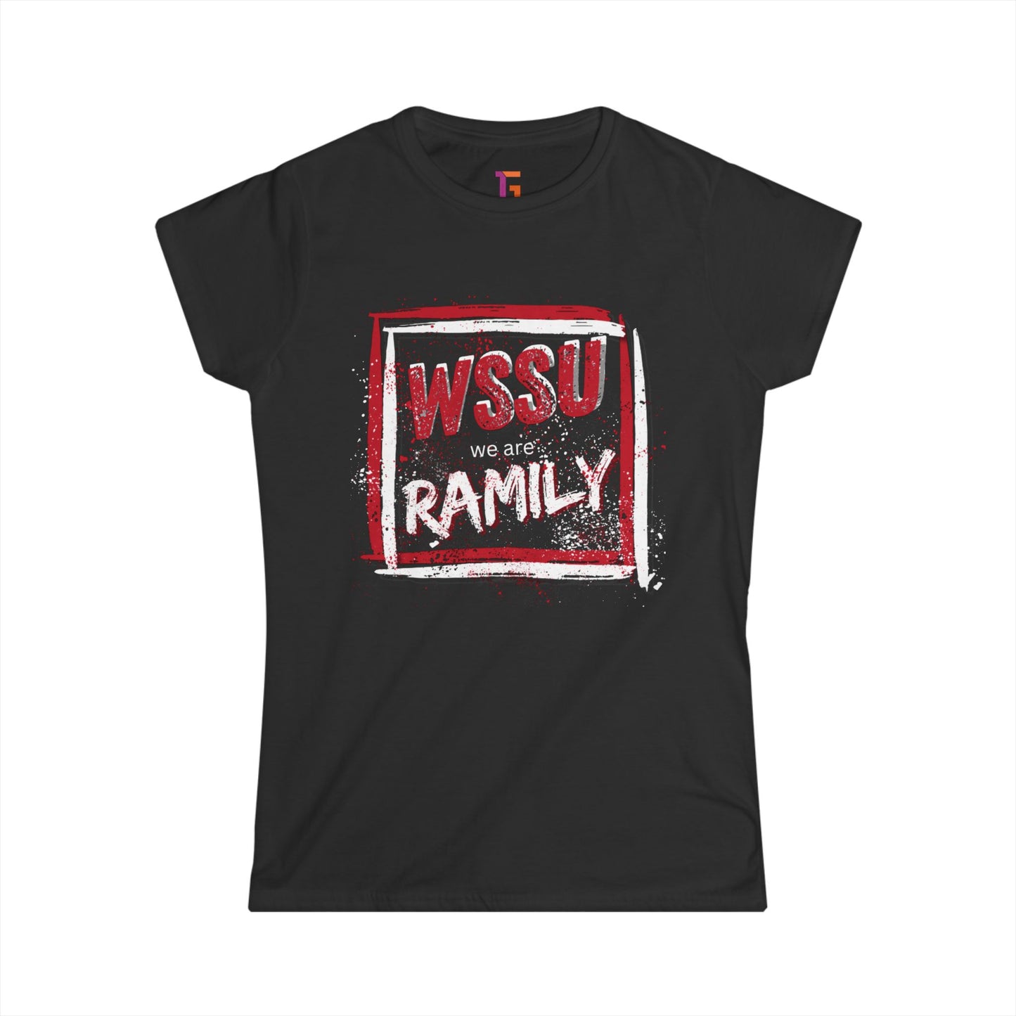 Rep Your HBCU Women’s Tee – WSSU “We Are RAMILY” Graphic | FirstGen Designs