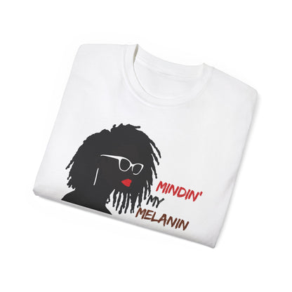 Minding My Melanin Tee: Inspirational Afrocentric Cotton T-Shirt