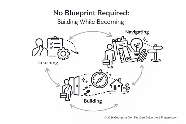 No Blueprint Required: Building while becoming