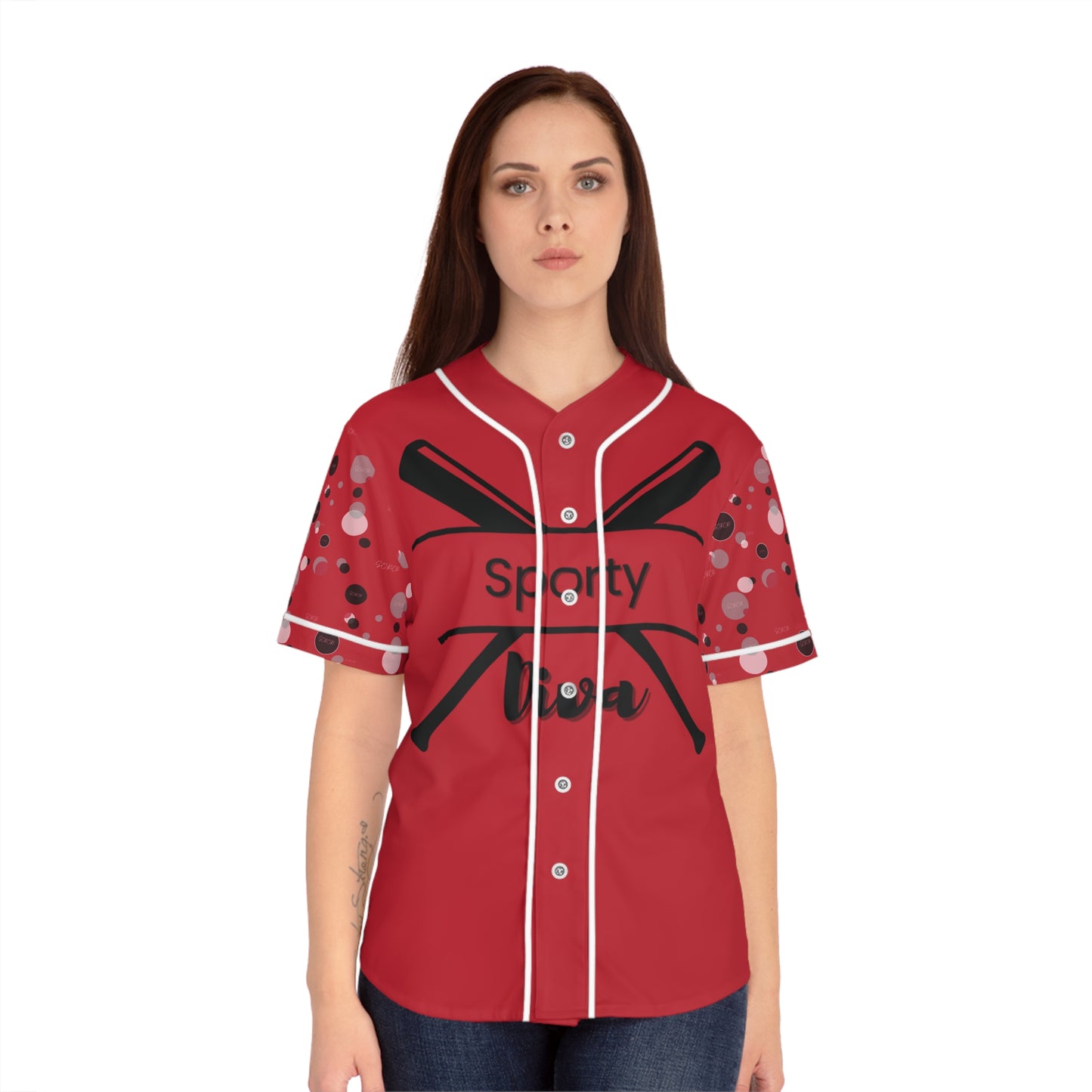 Copy of Soror Sporty Diva Baseball Jersey White - Pretty & Fun, Perfect for Team Events, Gift for Sports Lovers, Summer Outings, Casual Wear