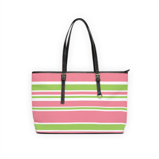 Chic Striped PU Leather Shoulder Bag, Trendy Handbag for Women, Everyday Tote, Fashion Accessory, Perfect for Shopping, Casual Outings