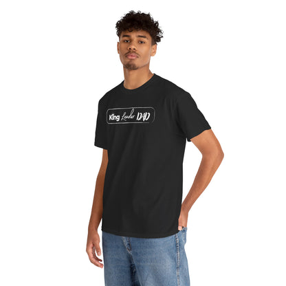 King Leader Dad Unisex Heavy Cotton Tee | Father's Day Gift, Dad T-Shirt, Casual Wear, Dad Humor Shirt, Family Gathering Apparel