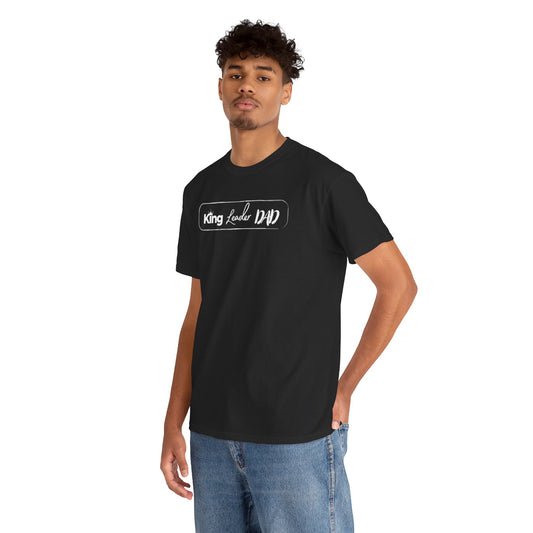 King Leader Dad Unisex Heavy Cotton Tee | Father's Day Gift, Dad T-Shirt, Casual Wear, Dad Humor Shirt, Family Gathering Apparel