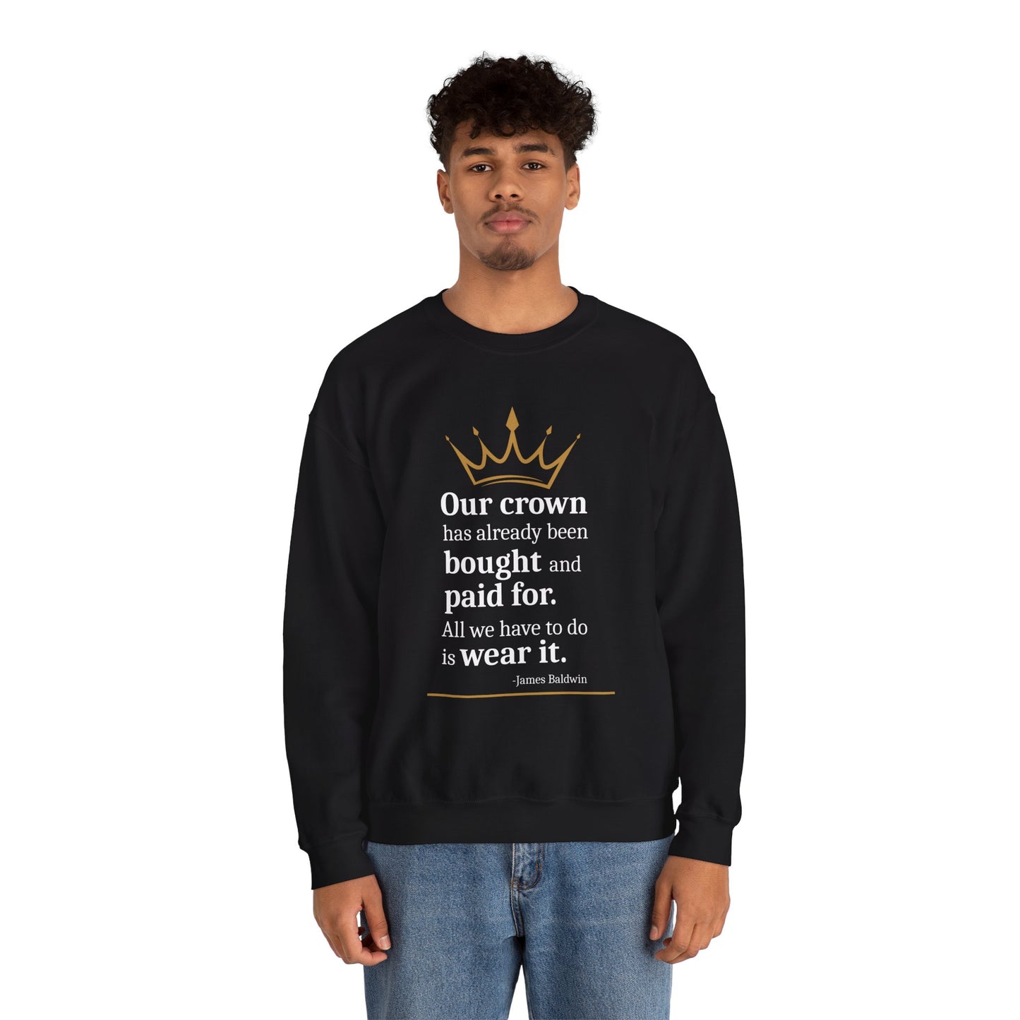 4 The Culture Crewneck Sweatshirt – Inspirational Crown Graphic | FirstGen Designs