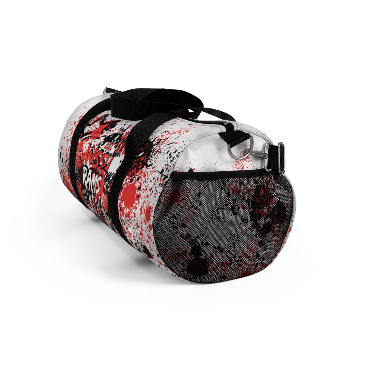 Rep Your HBCU Duffel Bag – WSSU Graffiti Art White Travel Bag | FirstGen Designs