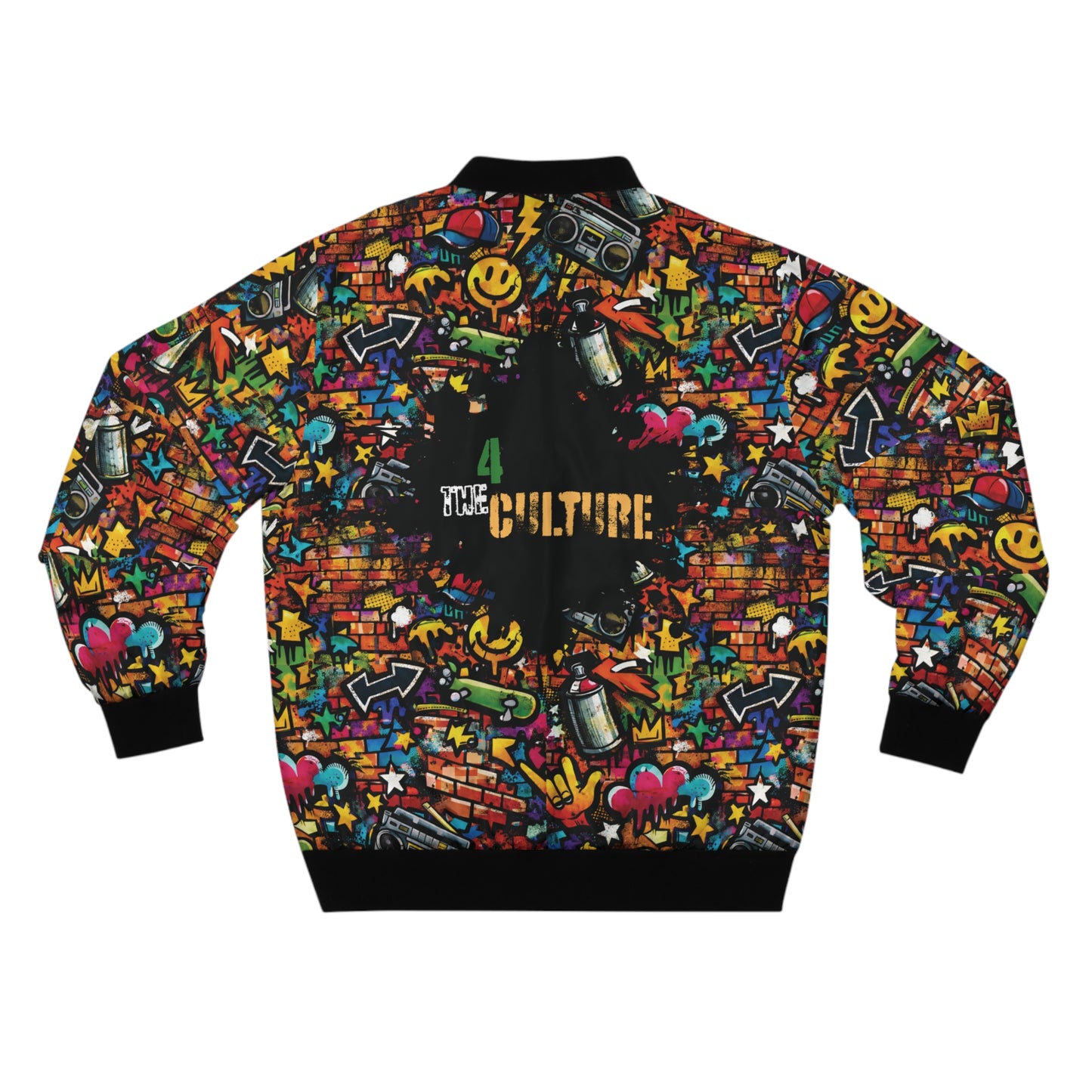 4 The Culture Bomber Jacket – Graffiti Street Art ‘4 The Culture’ Graphic | FirstGen Designs