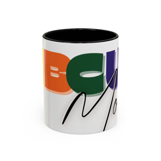 Vibrant HBCU Mom Coffee Mug, Colorful Mom Mug, Unique Gift for Her, Coffee Lover's Mug, Personalized Kitchen Decor