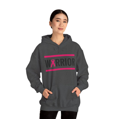 Warrior Breast Cancer Awareness Hoodie | Unisex Sweatshirt, Cancer Survivor Gift, Inspirational Apparel, Fight Like A Girl, Supportive Gear