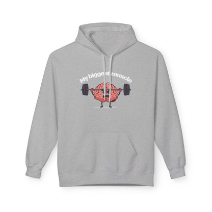 Fleece Hoodie - 'My Biggest Muscle' Design