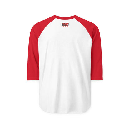 WSSU Slang M Three Quarter Sleeve Raglan Shirt with Bold Graphic, Casual Tee for Parties, Gift for Friends, Humor Shirt, Everyday Wear
