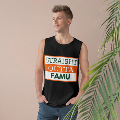 Tank Top, Trendy University Affiliation Slogan, College Sleeveless Shirt, Hipster Campus Apparel, Fashionable School Logo Singlet, Cool