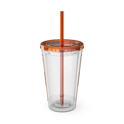 HBCU FAM Sunsplash Tumbler: Colorful Travel Cup, BPA-Free, Perfect for Summer Drinks, Gift for Friends, Eco-Friendly, Party Favor