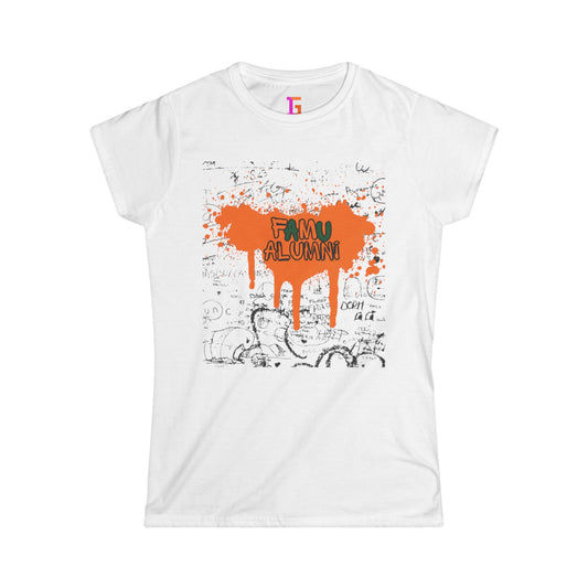 Alumni Women's Softstyle Tee - Casual College Shirt, Graduation Gift, Sorority Wear, Unique Alumni Apparel, Comfy Graphic Tee