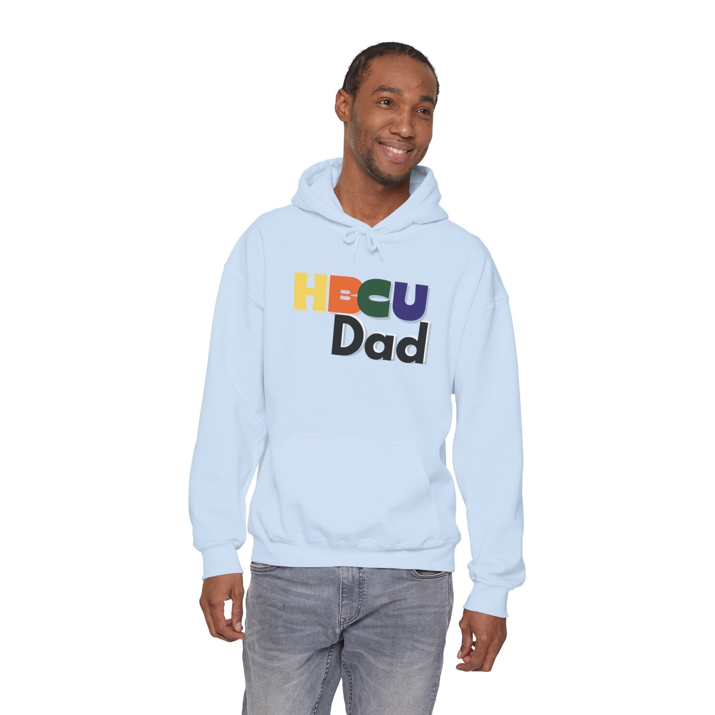 HBCU Dad Hoodie — Colorful Pride Pullover