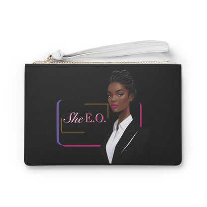 She E O Plaid Clutch Bag, Women's Fashion, Evening Purse, Small Handbag, Statement Accessory, Gift for Her