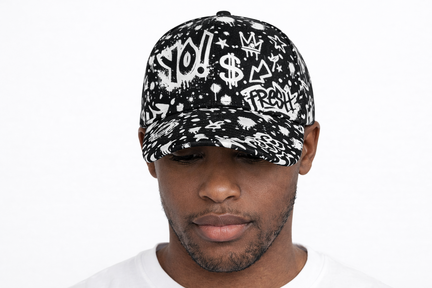 4 The Culture Baseball Cap – 90s Graffiti All-Over Print | FirstGen Designs