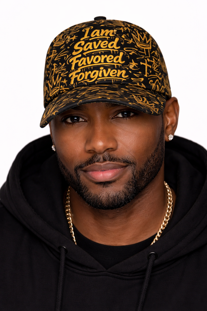 90s Graffiti All-Over Print Baseball Cap: Express Your Faith with Street Art Style
